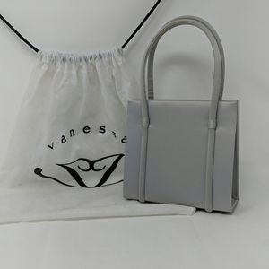 Vanessa Small Silver Satin Handbag